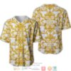 Versace Jean Couture Gold Pattern White Baseball Jersey