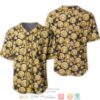 Versace Small Gold Pattern Black Baseball Jersey
