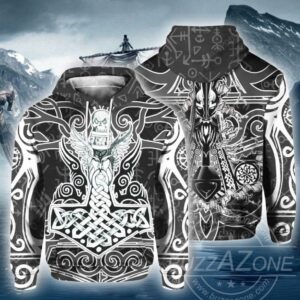 Viking Odin Thor Hammer 3D Hoodie For Men Women All Over 3D Printed Hoodie BT - 05a9a85d304c