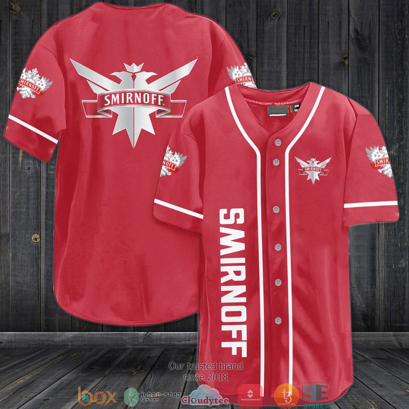 Vodka Smirnoff Red Baseball Jersey Vodka Smirnoff Red Baseball Jersey