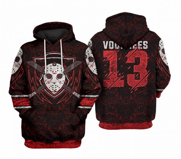 Voorhees 13 Sublimation Red Pattern 3D Printed Hoodie/Zipper Hoodie - 047ade91ee3b Voorhees 13 Sublimation Red Pattern 3D Printed Hoodie/Zipper Hoodie - 047ade91ee3b