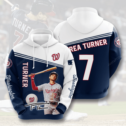 WASHINGTON NATIONALS Trea Turner 3D Hoodie For Men For Women WASHINGTON NATIONALS Trea Turner 3D Hoodie For Men For Women