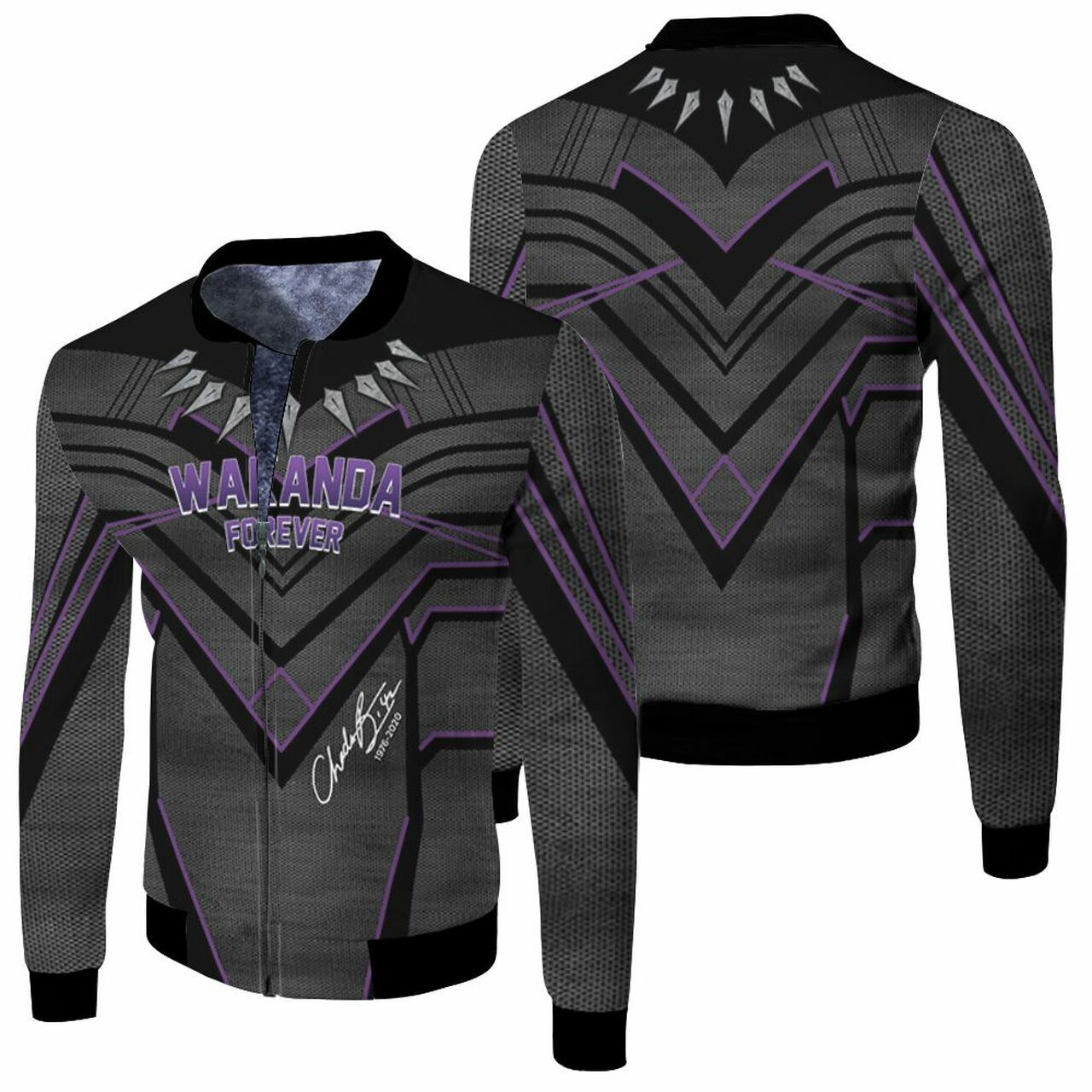 Wakanda Forever Chadwick Boseman Signature Black Panther Suit Pattern For Fan 3D Hoodie T Shirt Sweater Jersey Fleece Bomber Jacket Model 6428 - 962f3e876227 Wakanda Forever Chadwick Boseman Signature Black Panther Suit Pattern For Fan 3D Hoodie T Shirt Sweater Jersey Fleece Bomber Jacket Model 6428 - 962f3e876227