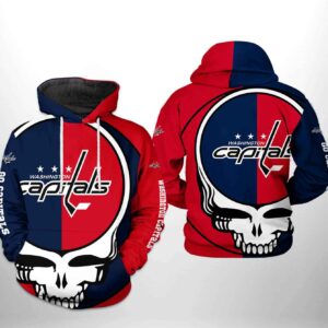 Washington Capitals NHL Grateful Dead 3D Printed Hoodie/Zipper Hoodie - 47a7faab02f1