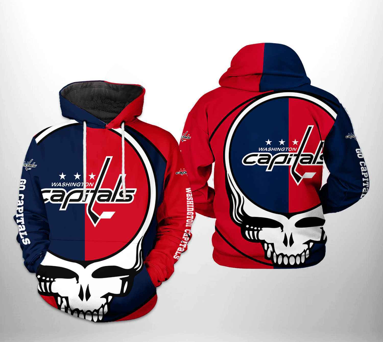 Washington Capitals NHL Grateful Dead 3D Printed Hoodie/Zipper Hoodie - 47a7faab02f1 Washington Capitals NHL Grateful Dead 3D Printed Hoodie/Zipper Hoodie - 47a7faab02f1