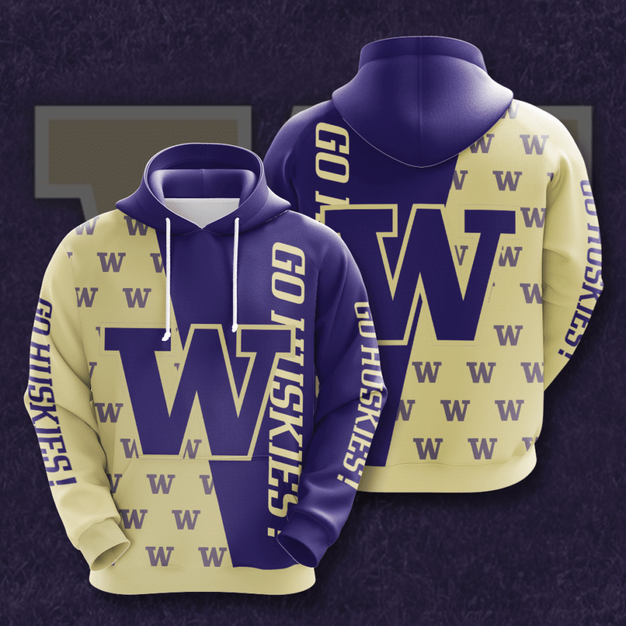 Washington Huskies 3D Hoodie - 6d6280bb1107 Washington Huskies 3D Hoodie - 6d6280bb1107