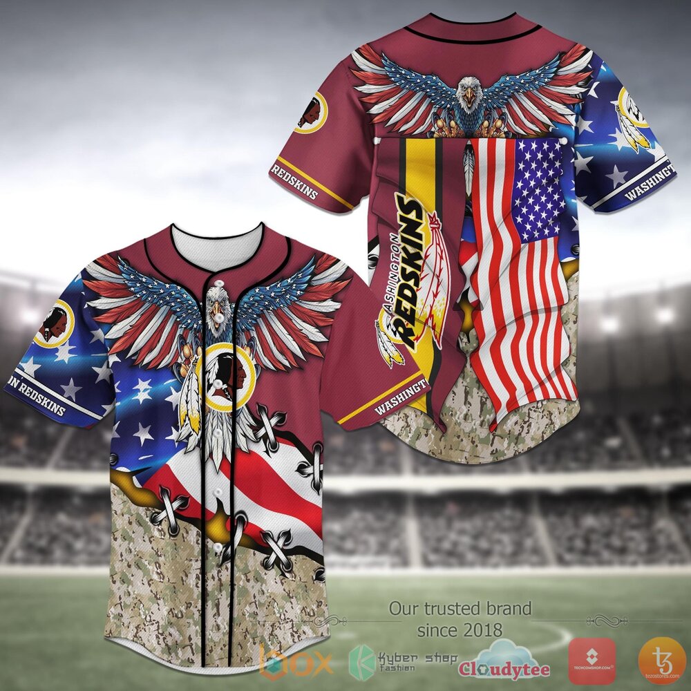 Washington Redskins Nfl Baseball Jersey Shirt Washington Redskins Nfl Baseball Jersey Shirt