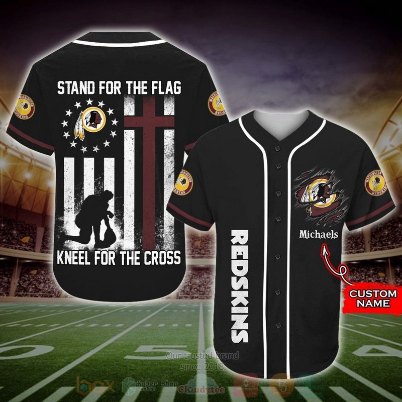 Washington Redskins Nfl Custom Name Baseball Jersey Washington Redskins Nfl Custom Name Baseball Jersey