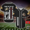 Washington Redskins Stand For The Flag Kneel For The Cross Baseball Jersey Shirt