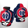Washington Wizards NBA Grateful Dead 3D Printed Hoodie/Zipper Hoodie - 75c1f470ea81