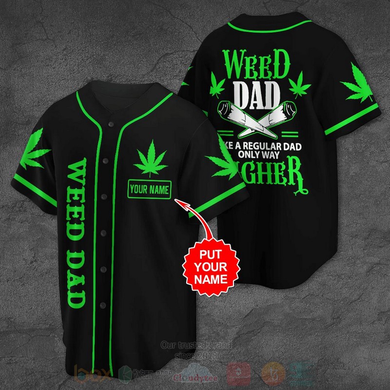 Weed Dab Custom Name Baseball Jersey Shirt Weed Dab Custom Name Baseball Jersey Shirt