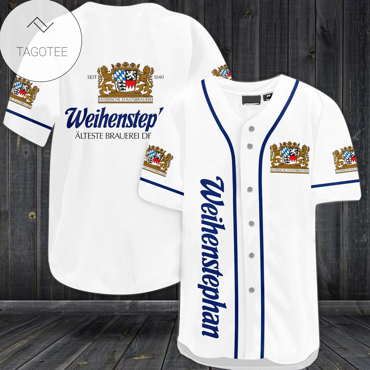 Weihenstephan Logo Baseball Jersey Shirt Weihenstephan Logo Baseball Jersey Shirt