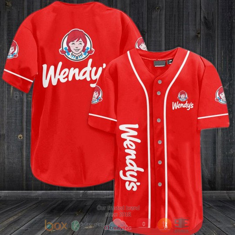 Wendy’S Red Baseball Jersey Wendy’S Red Baseball Jersey