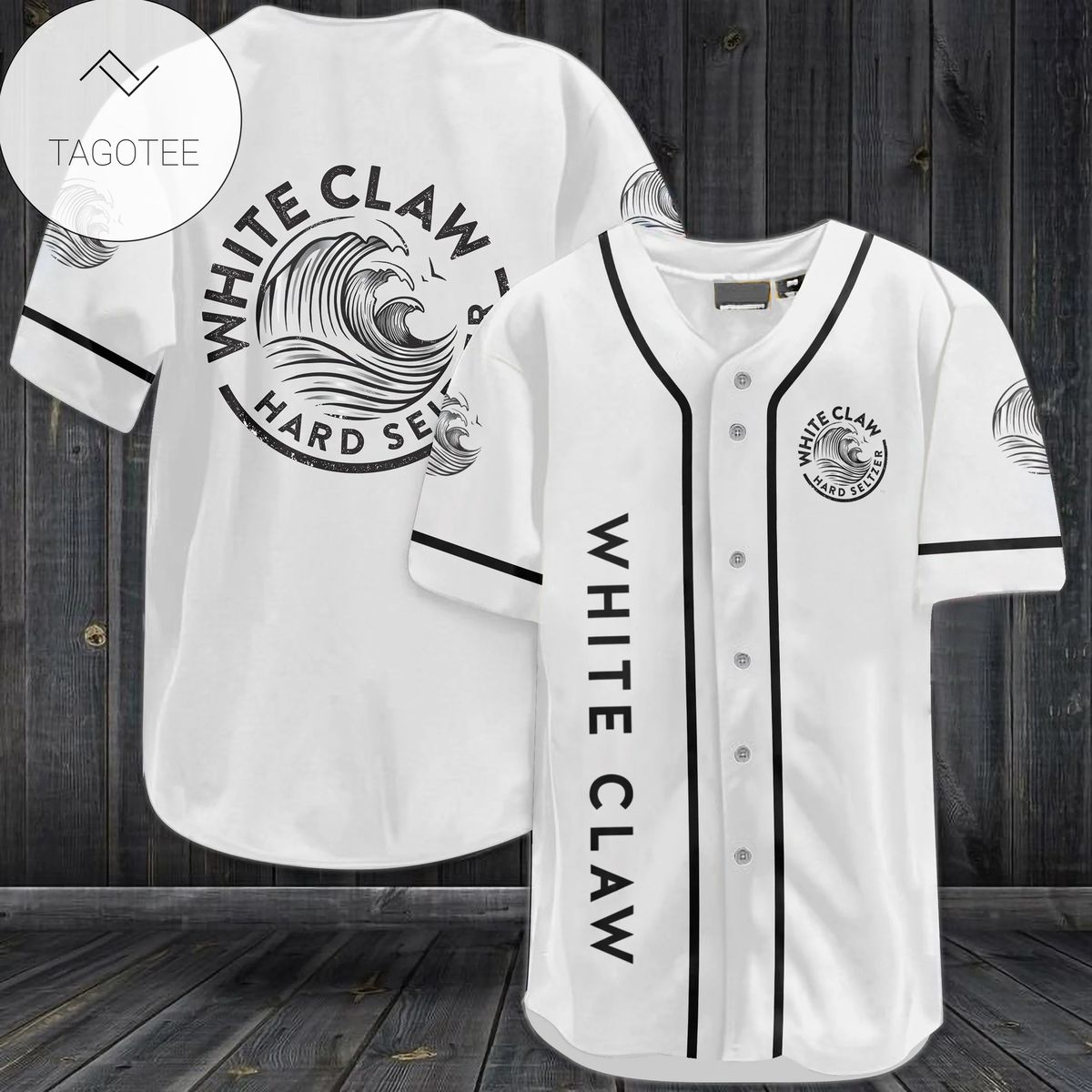 White Claw Hard Seltzer Logo Baseball Jersey Shirt White Claw Hard Seltzer Logo Baseball Jersey Shirt
