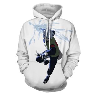 White Kakashi Chidori 3D jacket ï¿½ Naruto 3D Hoodie For Men Women All Over 3D Printed Hoodies - 6e59b18f840c