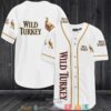 Wild Turkey Bourbon White Baseball Jersey
