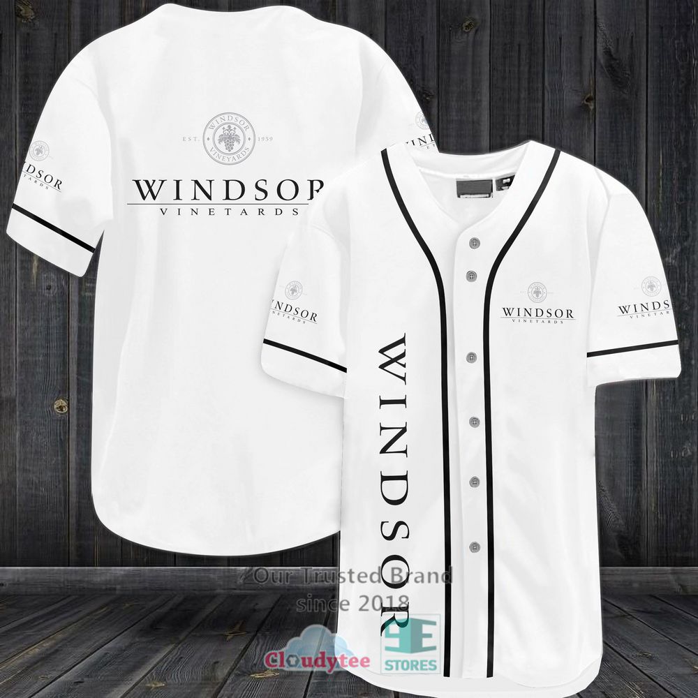 Windsor Vineyards Baseball Jersey Shirt Windsor Vineyards Baseball Jersey Shirt