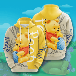 Winnie The Pooh 3D Hoodie - 2b53e9d9e3b2