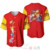 Winnie The Pooh Team All Over Print Red Baseball Jersey