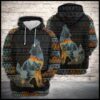 Wolf Galaxy Native Pattern 3D Printed Hoodie/Zipper Hoodie - 314766e049ef