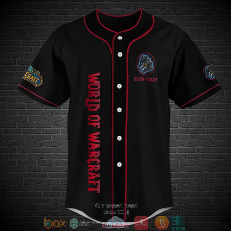 World Of Warcraft Death Knight Class Baseball Jersey World Of Warcraft Death Knight Class Baseball Jersey