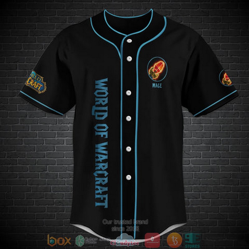 World Of Warcraft Mage Class Baseball Jersey World Of Warcraft Mage Class Baseball Jersey