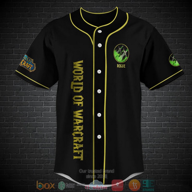 World Of Warcraft Rogue Class Baseball Jersey World Of Warcraft Rogue Class Baseball Jersey
