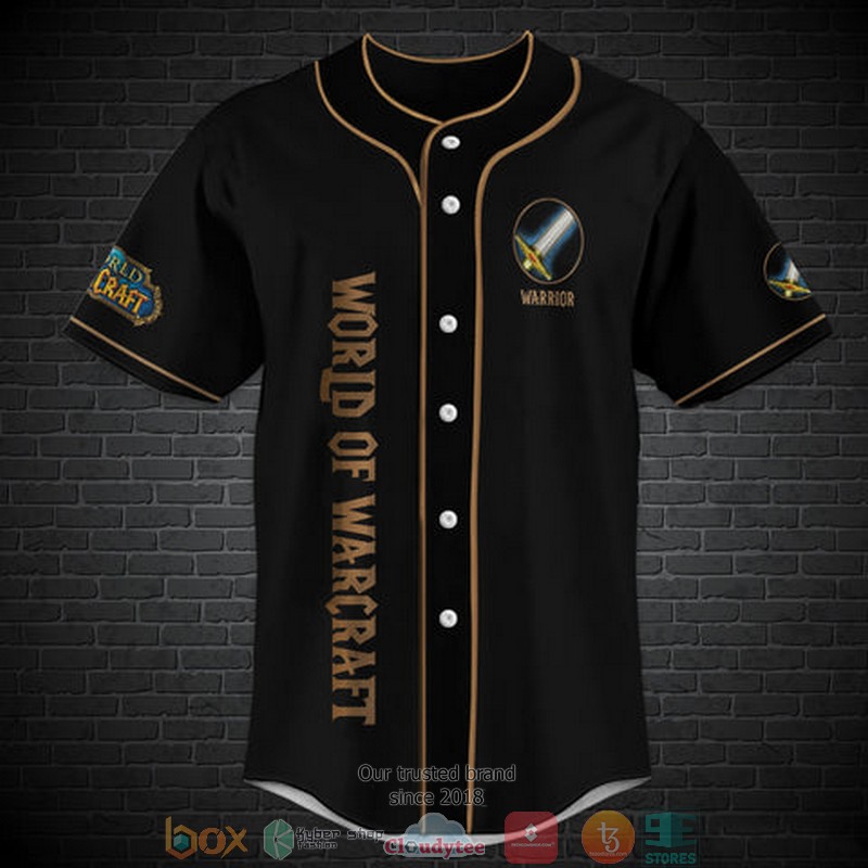 World Of Warcraft Warrior Class Baseball Jersey World Of Warcraft Warrior Class Baseball Jersey