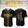Wyoming Cowboys Football Baseball Jersey Shirt
