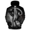 Ying Yang Cat Sweatshirt 3D Hoodie For Men Women All Over 3D Printed Hoodie Pullover - 6e085703ea51