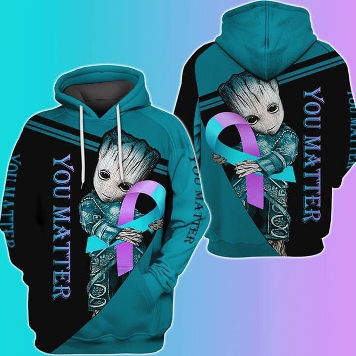 You Matter Groot Support Suicide Prevention Ribbon Pullover And Zip Pered Hoodies Custom 3D Graphic Printed 3D Hoodie All Over Print Hoodie For Men For Women - ba53e1d58592 You Matter Groot Support Suicide Prevention Ribbon Pullover And Zip Pered Hoodies Custom 3D Graphic Printed 3D Hoodie All Over Print Hoodie For Men For Women - ba53e1d58592