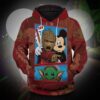 You Took Everything From Me Groot Yoda Mickey 3D Hoodie All Over Printed Hoodie - cafd20106e06