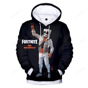 Youth & Adult Fortnite 3D Hoodie For Men Women All Over 3D Printed Hoodie Marshmello 3D Painted 3D Hoodie For Men Women All Over 3D Printed Hoodies - ec49056b1f05