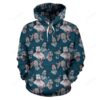 Zombie Halloween Pattern Print All Over Graphic 3D Hoodie For Men Women All Over 3D Printed Hoodie - 7daa076d7d97