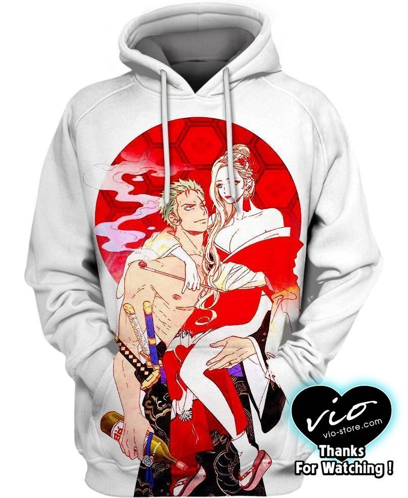 Zoro and Komurasaki 3D Hoodie For Men Women All Over 3D Printed Hoodie Pullover Sweatshirt - be63773b92ab Zoro and Komurasaki 3D Hoodie For Men Women All Over 3D Printed Hoodie Pullover Sweatshirt - be63773b92ab