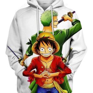 Zoro and Luffy 3D Hoodie For Men Women All Over 3D Printed Hoodie Pullover Sweatshirt - 113bc9809dda